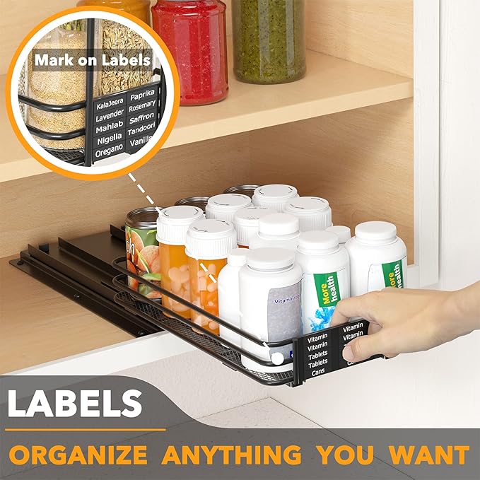 SpaceAid Pull Out Spice Rack Organizer - Image 5