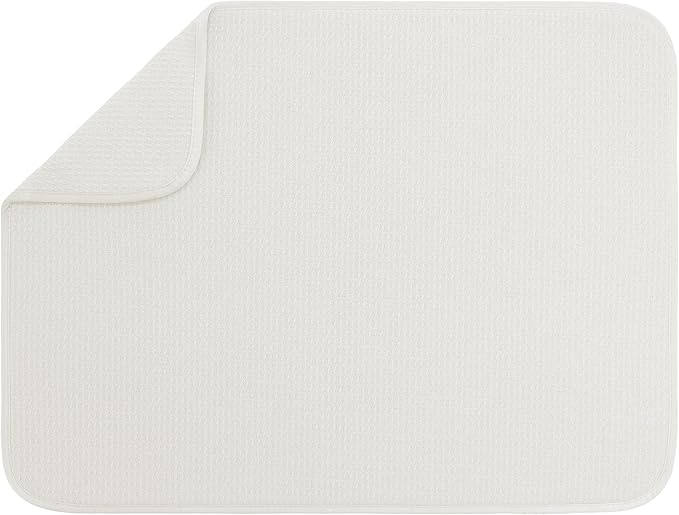 S&T INC. Dish Drying Mat XL, 18” x 24”, Absorbent Microfiber Kitchen Counter Mat by STINC