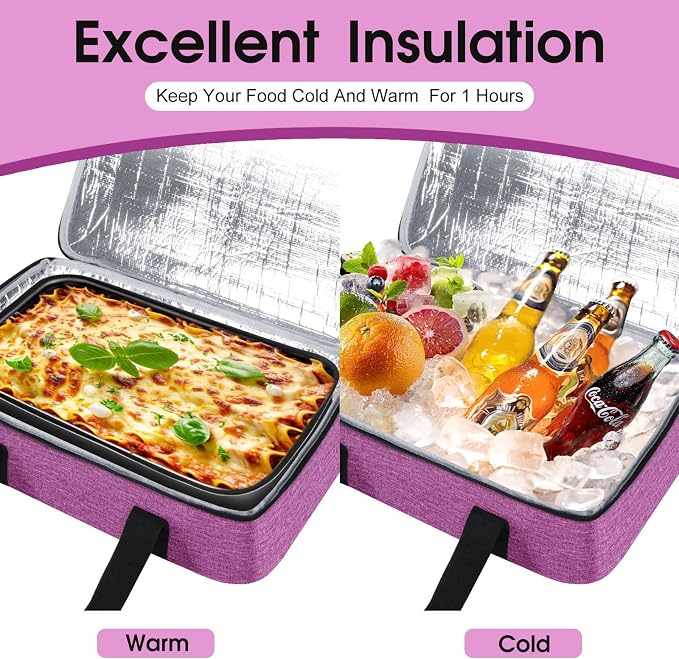 Insulated Casserole Carrier, Portable Casserole Carrier - Image 4