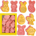 Easter Cookie Cutters Set, 3D Cookie Stamps by Sakolla