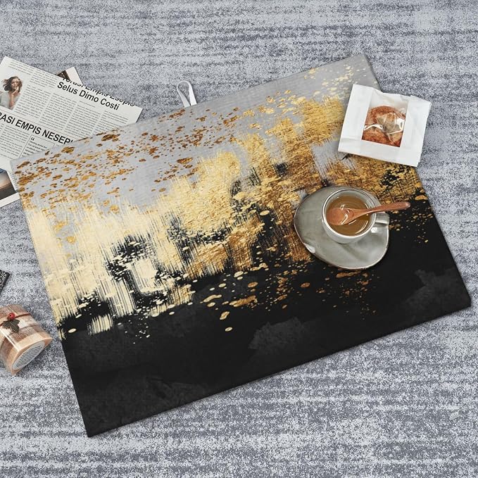 Black Gold Art Splash Dish Drying Mat - Image 3