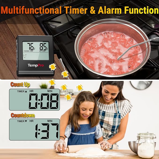 TempPro TP16 Large LCD Digital Meat Thermometer - Image 5