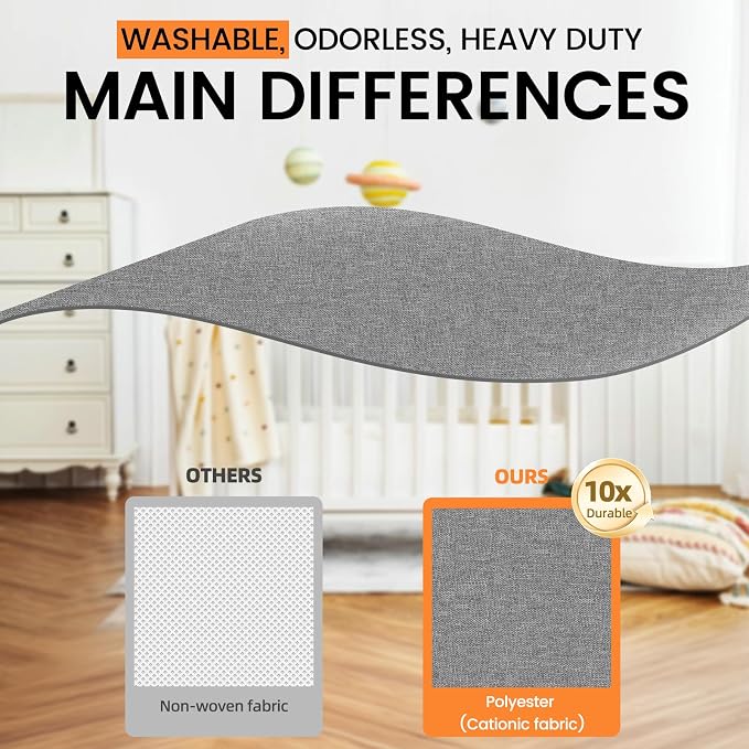 Criusia 3 Pack Sock Underwear Drawer Organizer Dividers, 64 Cell Fabric - Image 4