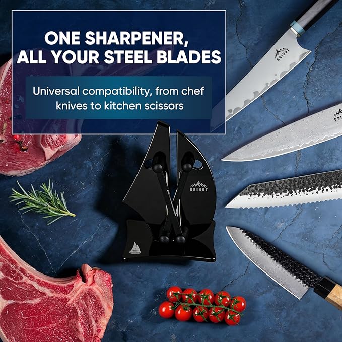 VN3 Professional Knife Sharpener | 3-Action Streamlined Sailboat Design - Image 5