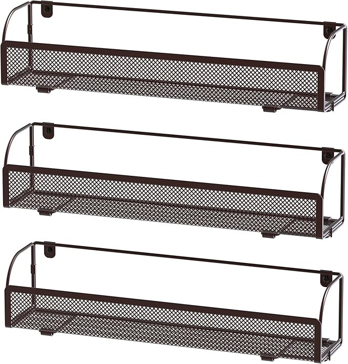 Simple Houseware Wall Mounted Spice Rack Shelves Organizer - Image 4