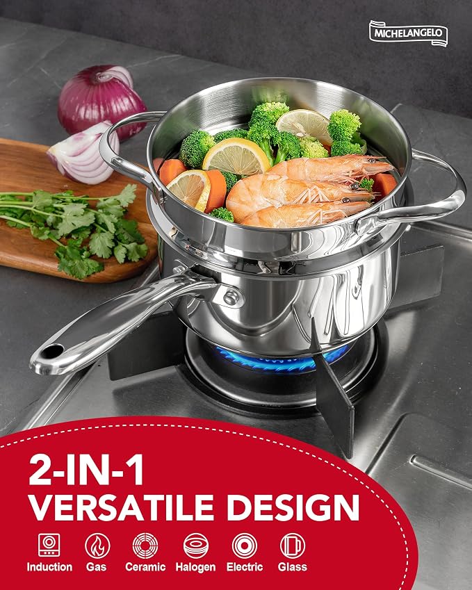 MICHELANGELO Stainless Steel Sauce Pan - Image 2