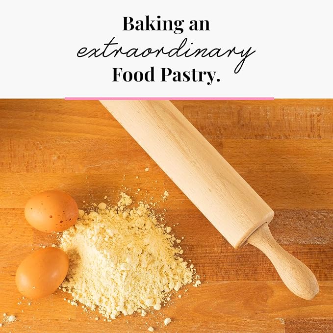 tuuli Kitchen Professional Classic Wooden Rolling Pin - Image 6