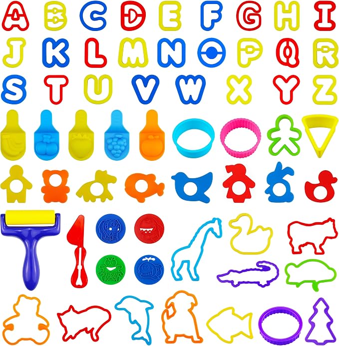 FRIMOONY Plastic Dough Tools for Kids, by FRIMOONY