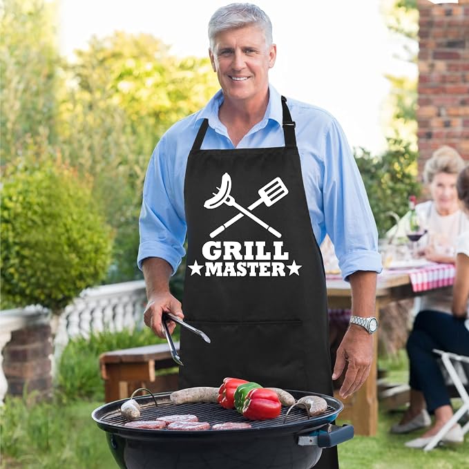 Xornis 100% Cotton Funny Apron for Men Women Adjustable Bib Aprons - Image 5