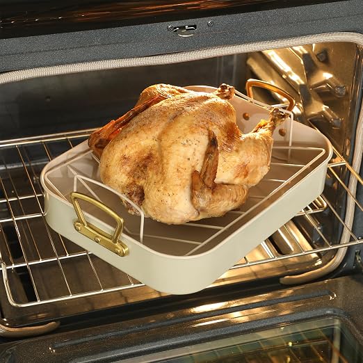 Gibson Home Broxton 2-Piece Nonstick Roaster Pan - Image 5