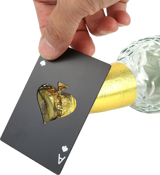 Card Bottle Opener, Yoption 5 Pcs Stainless Steel Credit Card Size Beer Bottle - Image 2