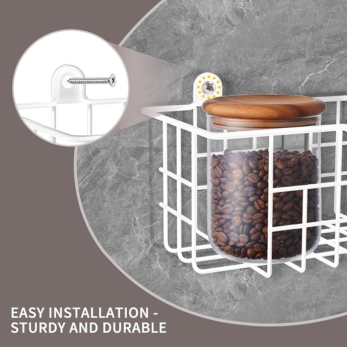 Spice Rack, Spice Holder Metal Shelf Saving Space - Image 5