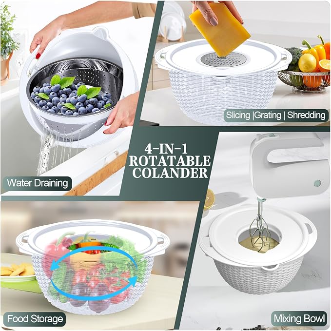 4-1 Colander with Bowl Set - Image 4