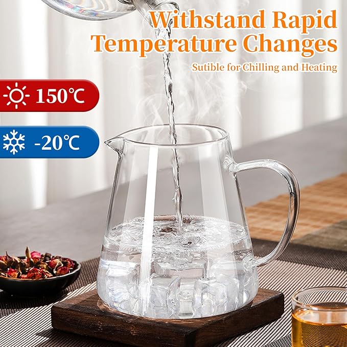 Glass Teapot with Stainless Steel Infuser, Borosilicate Tea Kettle - Image 4