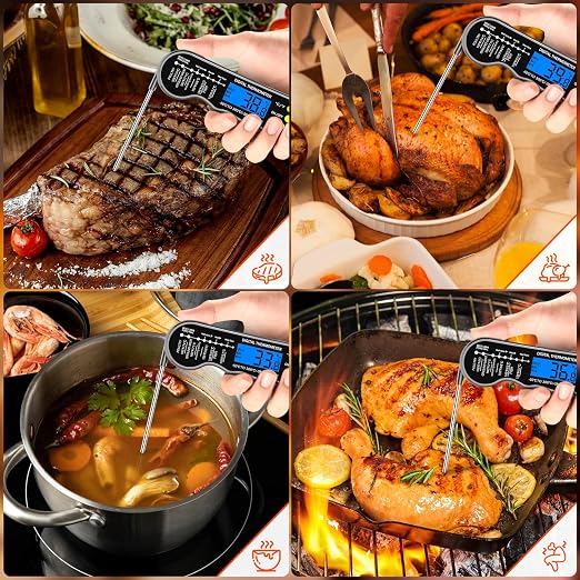 Instant Read Meat Thermometer, Fast & Accurate Digital Food Thermometer - Image 3