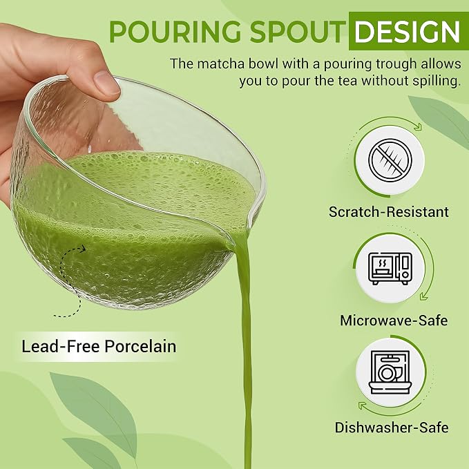 Matcha Whisk Set with Matcha Bowl - Image 4