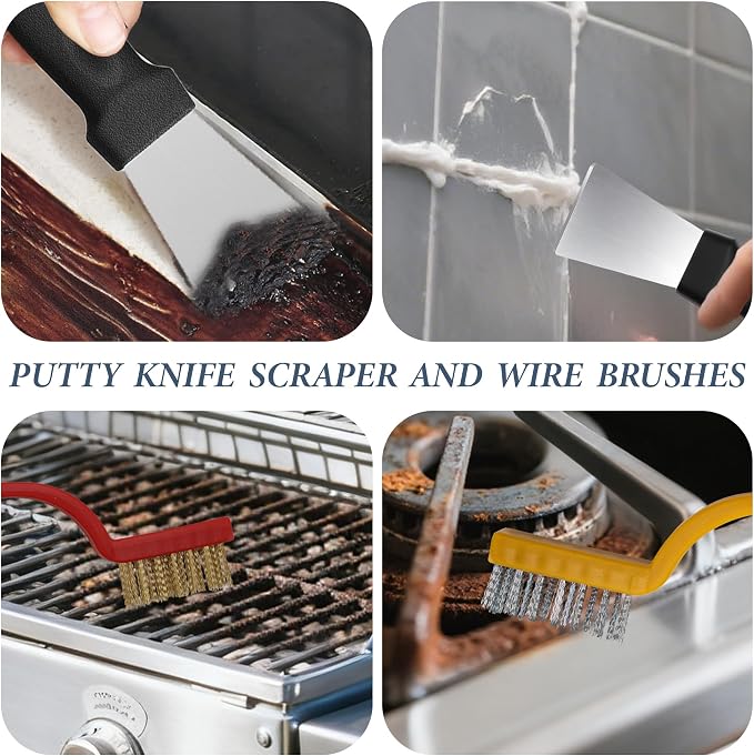15pcs Crevice Cleaning Brush, Hard Bristle Brushes, Grout Cleaner Brush - Image 3