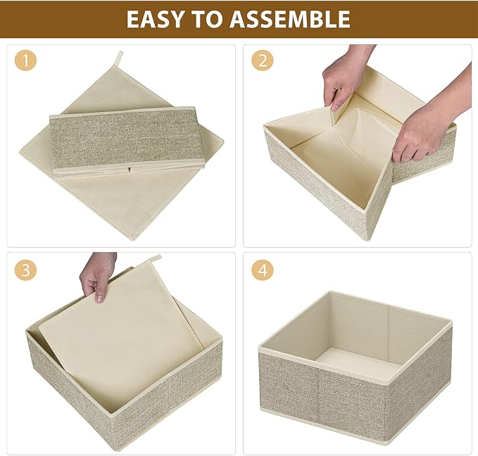 Criusia Underwear Drawer Organizer, 6 Set Foldable Underwear Drawer Organizer - Image 6