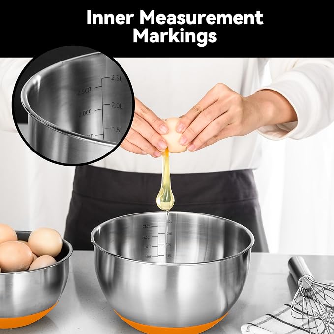 KITEISCAT Stainless Steel Mixing Bowls - Image 5