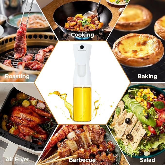 Glass Olive Oil Sprayer For Cooking, 2026 New Upgraded Powerful Even-Spray Oil - Image 4