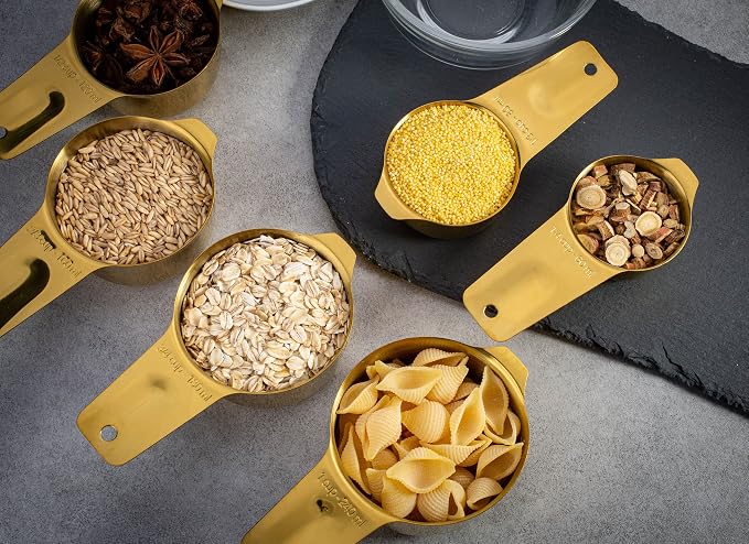 Set of 7 Heavy Duty Measuring Cups, 18/8 Stainless Steel - Image 8