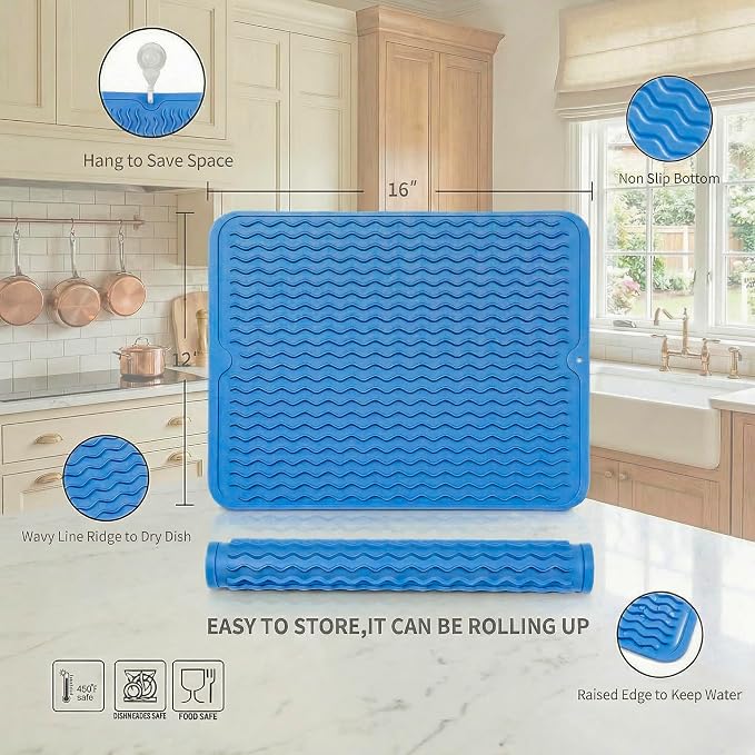 MicoYang Silicone Dish Drying Mat - Image 2
