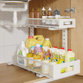 1 Pack 17IN Depth Under Sink Storage Organizer, Large 2-Tier Elegant Mesh Pull by UnderSinkOrganizer