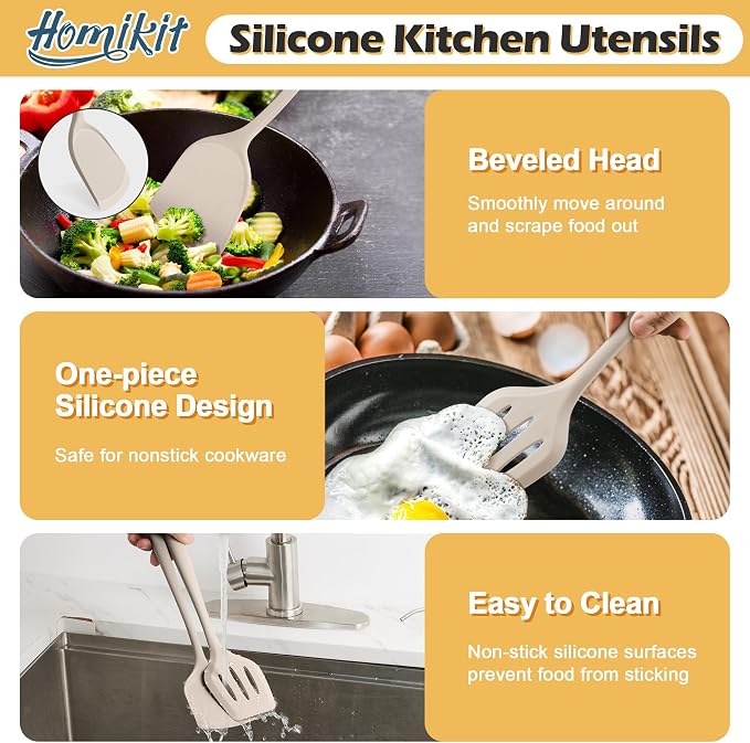 15-Piece Kitchen Cooking Utensils Set - Image 8