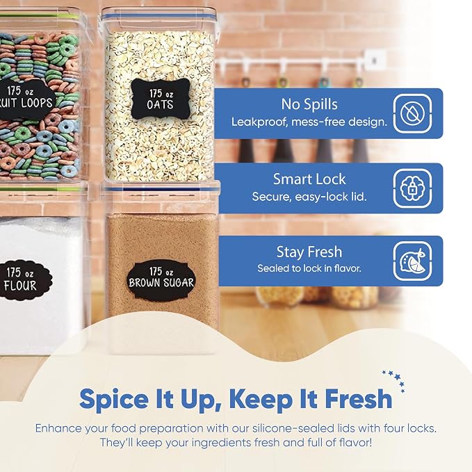 Chef's Path Large Airtight Food Storage Containers - Image 6