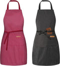 BeLuyi 2 Pack Adjustable Bib Apron by BELUYI