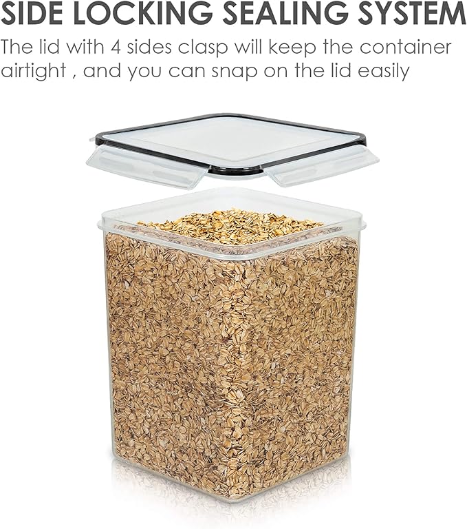 Vtopmart 4 PCS Large Food Storage Containers 5.2L / 175oz, 4 Pieces BPA Free - Image 4
