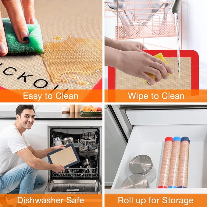 Silicone Baking Mats Quarter Sheet 3 Pack - Image 5