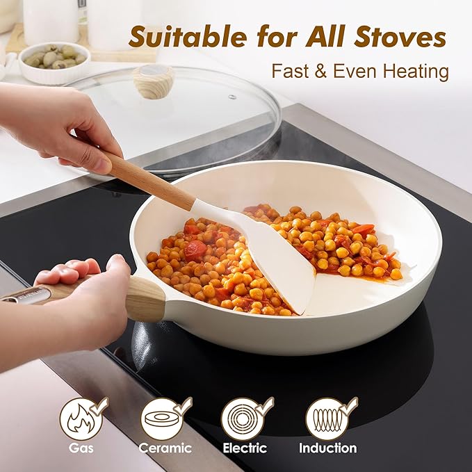 SENSARTE Ceramic Nonstick Frying Pan Skillet - Image 5