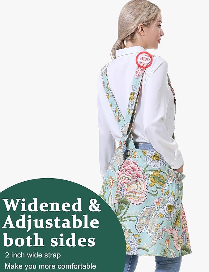 Cozy Adjustable Cross Back Aprons - Image 3