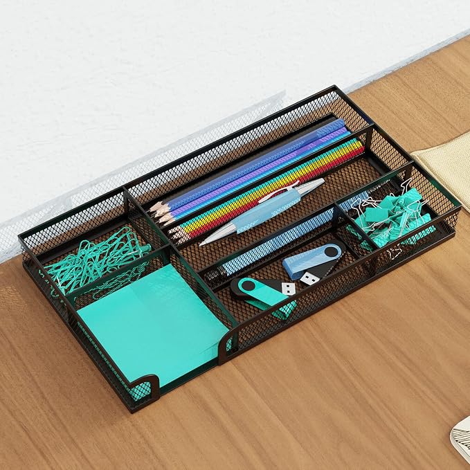Desk Drawer Organizer, Metal Mesh Dividers Organizer - Image 6
