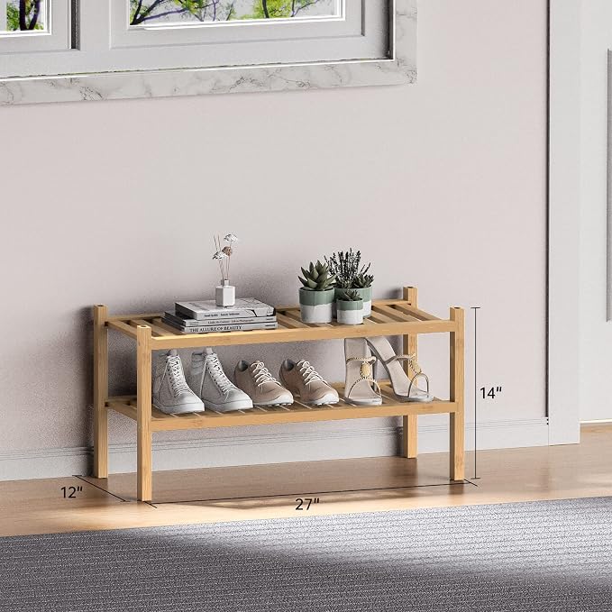ROMGUAR CRAFT (Thick Bamboo Shoe Rack - Image 3