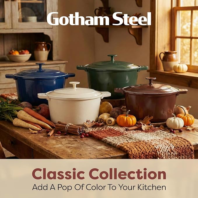 Gotham Steel 5 Qt Lightweight Dutch Oven Pot - Image 8
