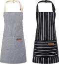 2 Pack Stripes Kids Apron, Kids Cooking Aprons by XLSXEXCL