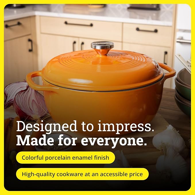 Lodge Essential Enamel Cast Iron Dutch Oven - Image 6