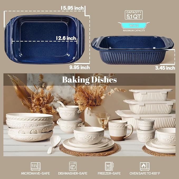 Artena Baking Dish 5.1 Quarts, Casserole Dishes - Image 2