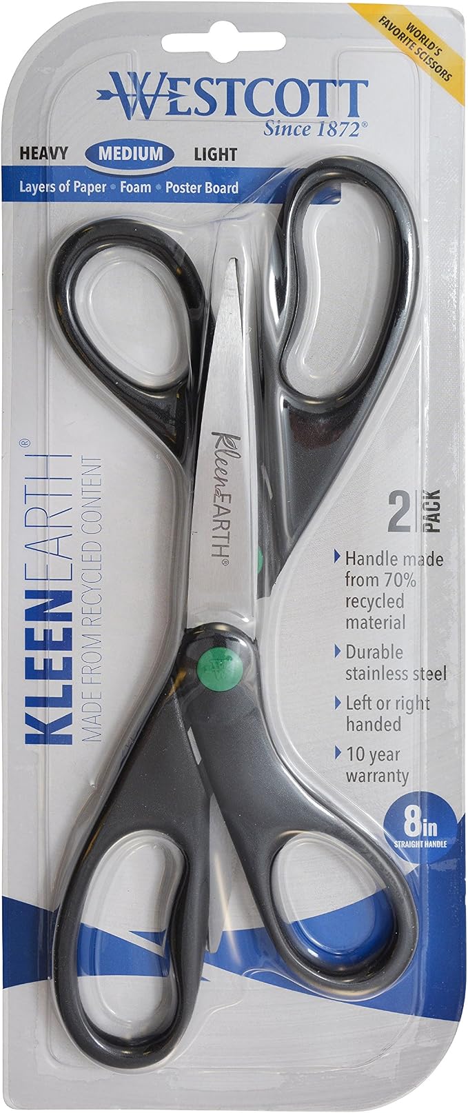 Westcott 15179 8-Inch KleenEarth Recycled Scissors - Image 2