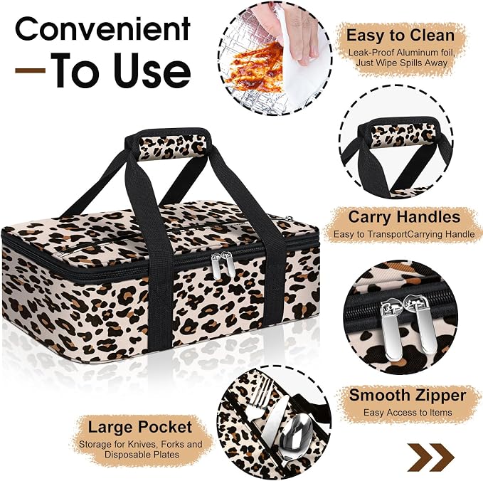 Insulated Casserole Carrier, Portable Casserole Carrier - Image 3