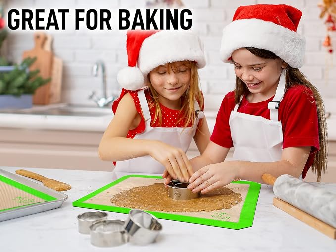 Zulay Kitchen Silicone Baking Mat Sheet Set - Image 4