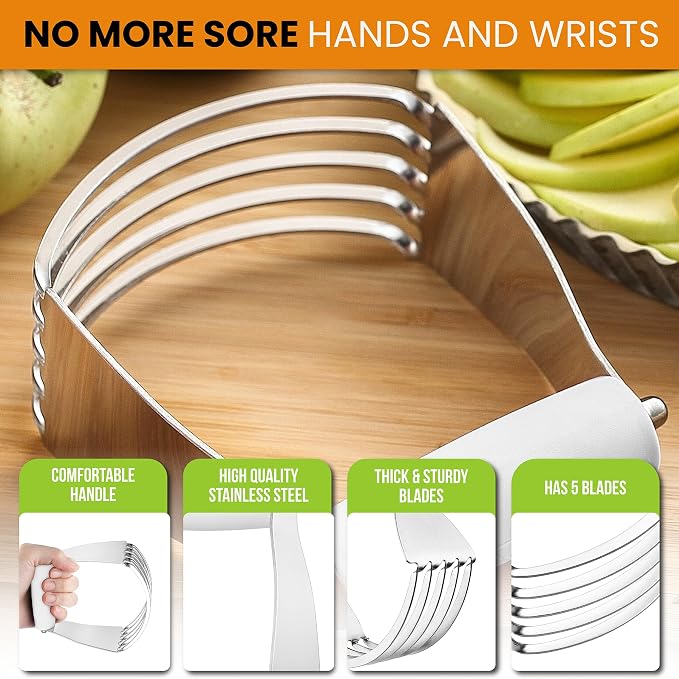 Spring Chef Medium Size White Dough Blender - Image 4