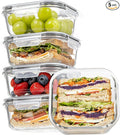 Vtopmart 5Pack 27oz Glass Storage Containers by Vtopmart