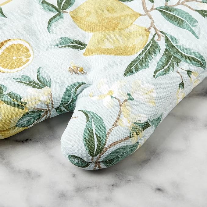Martha Stewart Lemon Whimsy Oven Mitt 2-Pack Set - Image 4