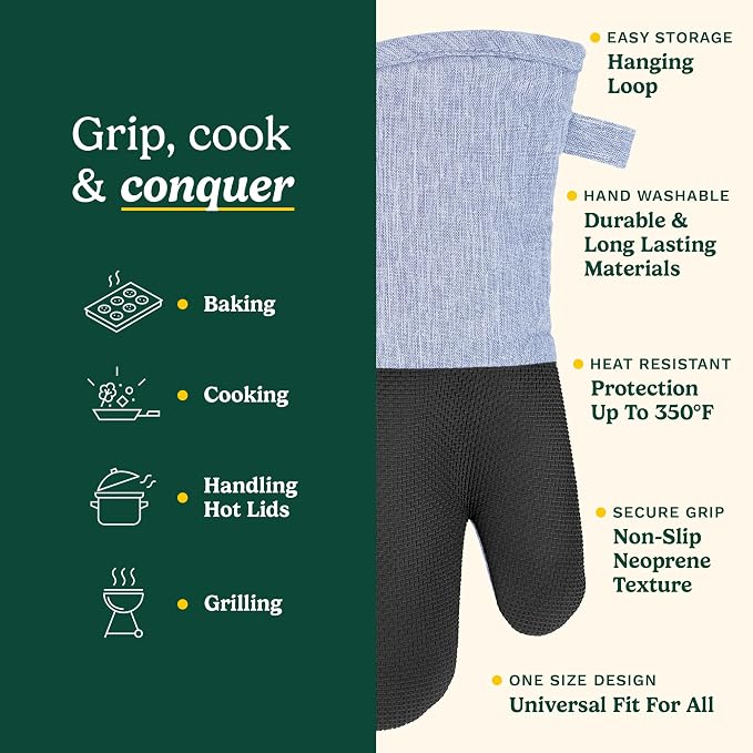 Cuisinart Kitchen Oven Mitts – Heat-Resistant Kitchen Mitts - Image 5