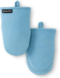 KITCHENAID Gourmet Series Gridlines Mini Oven Mitts 2-Pack Set, Heat Resistant by KitchenAid
