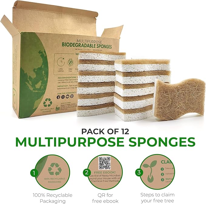 AIRNEX Natural Kitchen Sponges - Image 4
