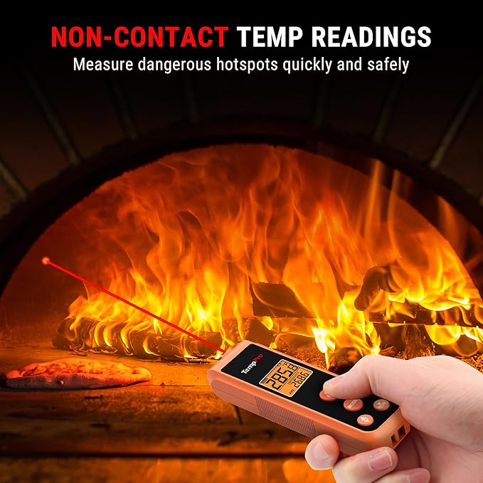 TempPro TP410 Infrared Thermometer Gun Non-Contact Laser Thermometer Gun - Image 2
